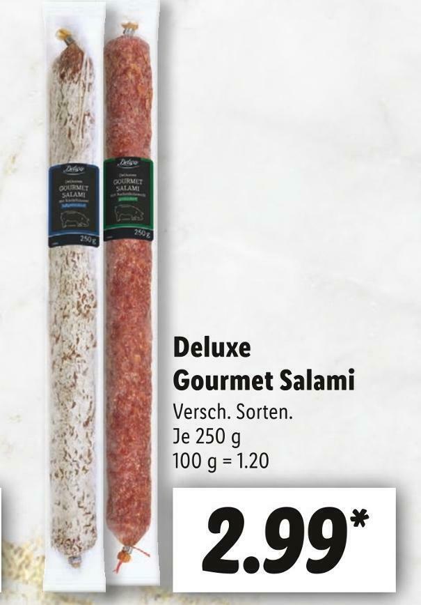 Deluxe gourmet salami Angebot bei Lidl