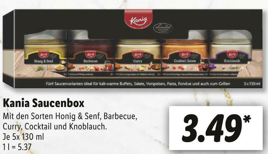 Kania saucenbox Angebot bei Lidl