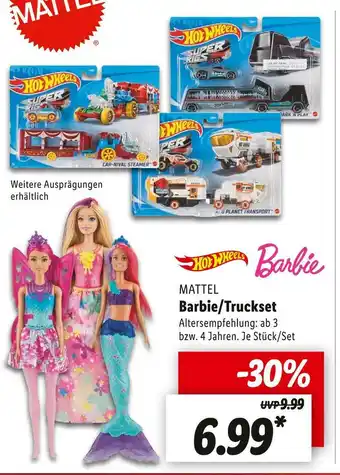 Lidl Mattel barbie/truckset Angebot