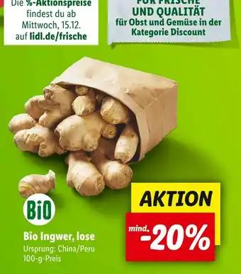 Lidl Bio ingwer Angebot