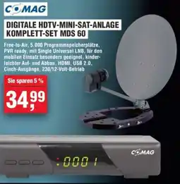 Handelshof Comag digitale hdtv-mini-sat-anlage komplett-set mds 60 Angebot