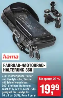 Handelshof Hama fahrrad-/motorradhalterung 360 Angebot