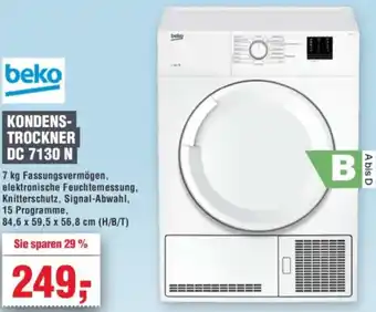 Handelshof Beko kondenstrockner DC 7130 N Angebot