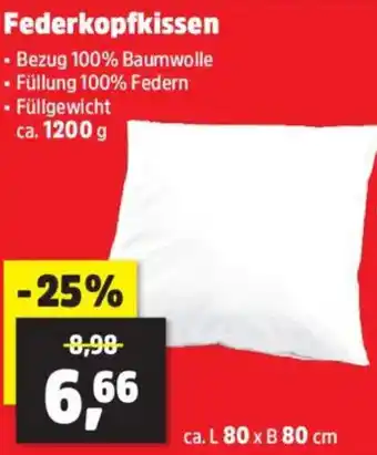 Thomas Philipps Federkopfkissen Angebot