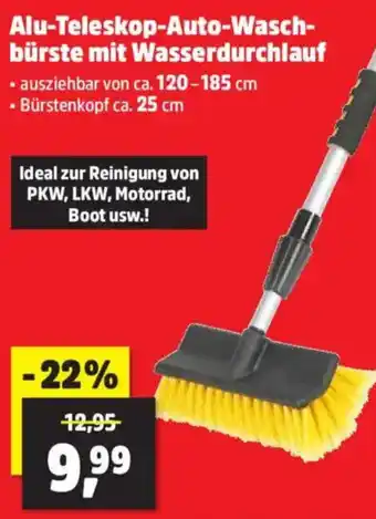 Thomas Philipps Alu-Teleskop Auto-Waschbürste mit Wasserdurchlauf Angebot