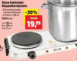 Thomas Philipps Skive Edelstahl Doppelkochplatte Angebot
