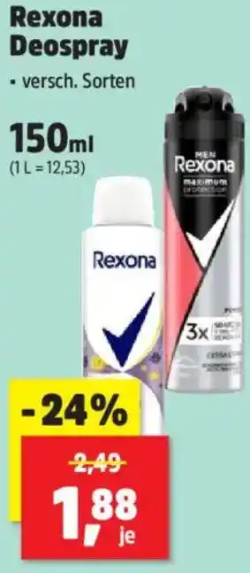 Thomas Philipps Rexona Deospray Angebot