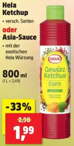 Thomas Philipps Hela Ketchup oder Asia-Sauce Angebot