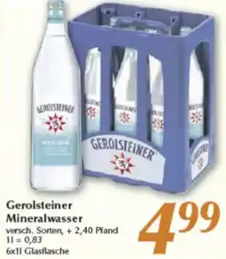inkoop Gerolsteiner Mineralwasser Angebot