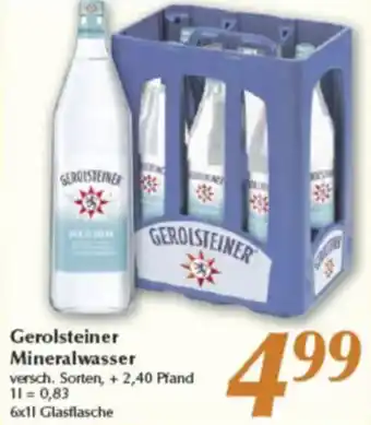 inkoop Gerolsteiner Mineralwasser Angebot