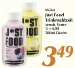 inkoop Müller Just Food Trinkmahlzeit Angebot