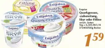 inkoop Exquisa Quarkgenuss, -zubereitung, Skyr oder Fitline Angebot