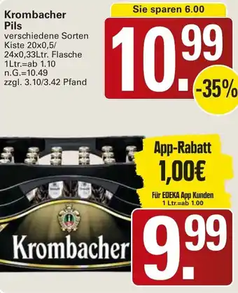 WEZ Krombacher Pils Angebot