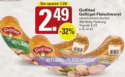 WEZ Gutfried Geflügel-Fleischwurst Angebot