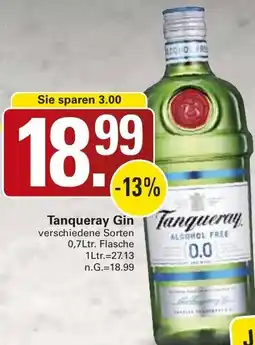 WEZ Tanqueray Gin Angebot