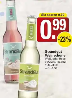 WEZ Strandgut Weinschorle Angebot