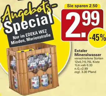WEZ Extaler Mineralwasser Angebot