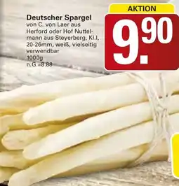 WEZ Deutscher Spargel Angebot