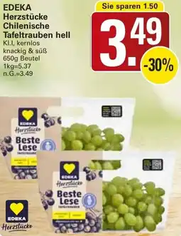 WEZ EDEKA Herzstücke Chilenische Tafeltrauben hell Angebot