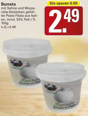 WEZ Burrata Angebot