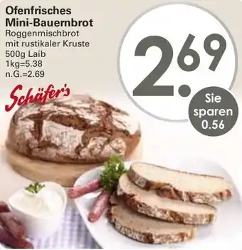 WEZ Schäfer's Ofenfrisches Mini-Bauernbrot Angebot