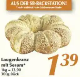 inkoop Laugenkranz mit Sesam Angebot