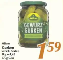 inkoop Kühne Gurken Angebot