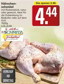 WEZ SCHMITZ Hähnchenschenkel Angebot