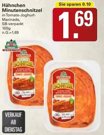 WEZ WIESENHOF Hähnchen Minutenschnitzel Angebot