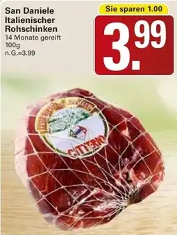 WEZ San Daniele Italienischer Rohschinken Angebot