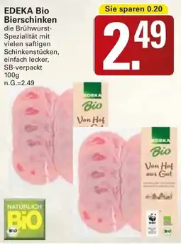 WEZ EDEKA Bio Bierschinken Angebot