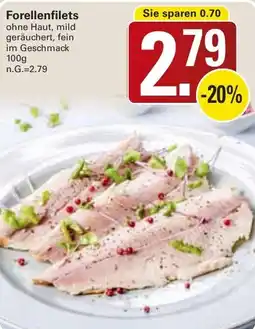 WEZ Forellenfilets Angebot