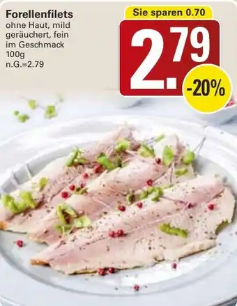 WEZ Forellenfilets Angebot