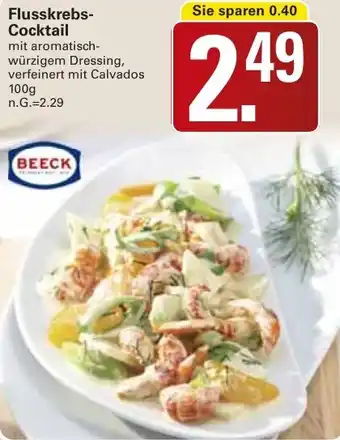 WEZ BEECK Flusskrebs Cocktail Angebot