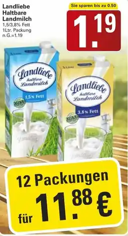 WEZ Landliebe Haltbare Landmilch Angebot