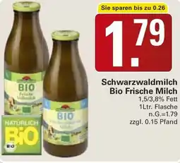 WEZ Schwarzwaldmilch Bio Frische Milch Angebot