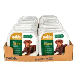 Netto Marken-Discount Pablo Hundenahrung Feine Pastete Wild & Huhn 300 g, 20er Pack Angebot