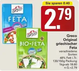WEZ Greco Original griechischer Feta Angebot