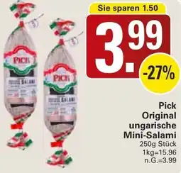WEZ Pick Original ungarische Mini-Salami Angebot