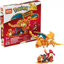 Netto Marken-Discount MegaBloks Konstruktionsspielzeug MEGA Pokémon Glumanda Evolution Set Angebot