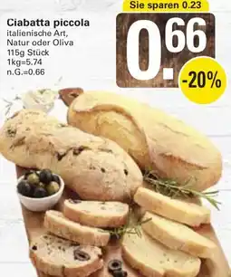 WEZ Ciabatta piccola Angebot