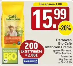 WEZ Darboven Bio Café Intencion Crema Angebot
