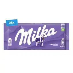 Netto Marken-Discount Milka Alpenmilch 90 g, 25er Pack Angebot