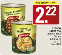 WEZ Erasco Eintöpfe Angebot