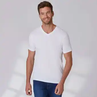 NKD Herren-T-Shirt mit V-Ausschnitt, 2er-Pack Angebot