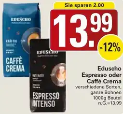 WEZ Eduscho Espresso oder Caffé Crema Angebot