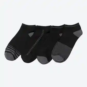 NKD Herren-Sneaker-Socken mit sportlichem Streifendesign, 4er-Pack Angebot