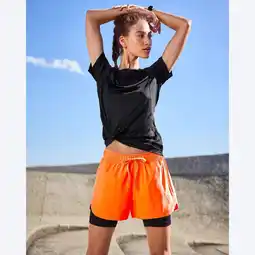 NKD 2-in-1 Damen-Trainingsshorts mit Kordelzug Angebot