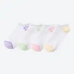 NKD Damen-Sneaker-Socken mit bunter Ferse, 4er-Pack Angebot