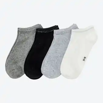 NKD Damen-Sneakersocken mit Rippstruktur, 4er-Pack Angebot